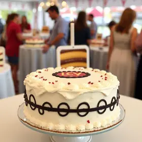 fatia de bolo retrô