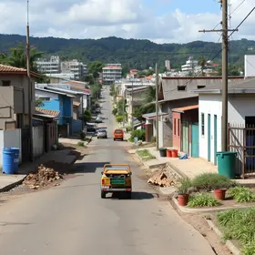 obras de pavimentação e saneamento